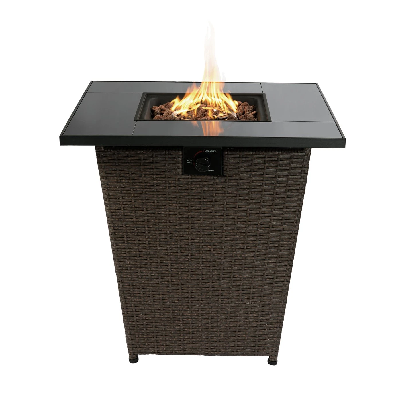 Teamson Home HF30200AA UK Gas Fire Pit With Cover 6 Teamson Home HF30200AA UK Gas Fire Pit With Cover - Image 4