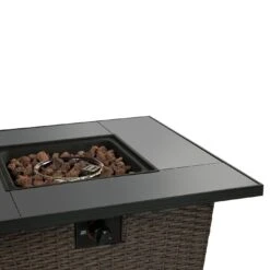 Teamson Home HF30200AA UK Gas Fire Pit With Cover 20 Teamson Home HF30200AA UK Gas Fire Pit With Cover -Bedding Promotion Store 9410536 R Z009A