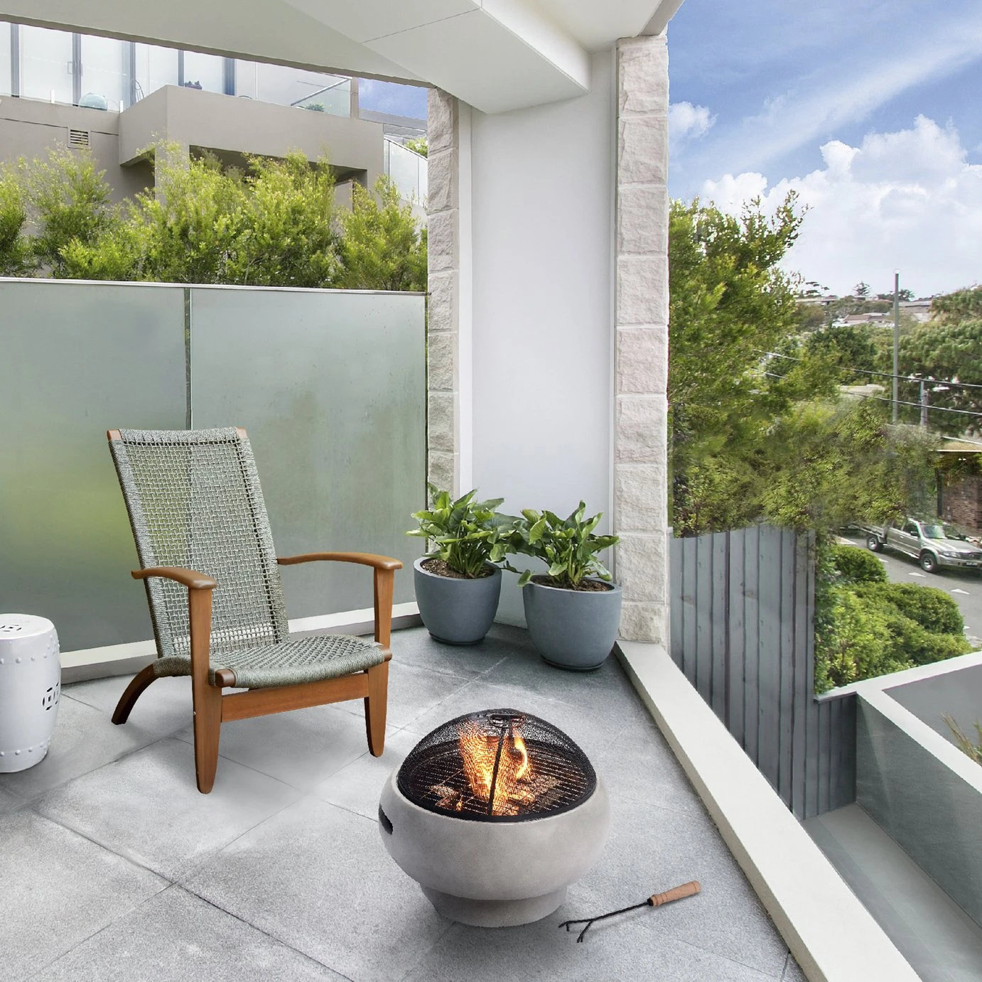 Teamson Home HR17501AB Wood Burning Fire Pit 4 Teamson Home HR17501AB Wood Burning Fire Pit - Image 2