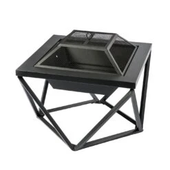 Teamson Home PT-FW0002 Wood Burning Fire Pit With Cover -Bedding Promotion Store 9410804 R Z005A