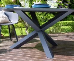 Habitat Aegaen 6 Seater Metal Patio Set - Grey 27 Habitat Aegaen 6 Seater Metal Patio Set - Grey -Bedding Promotion Store 9417515 R Z009C