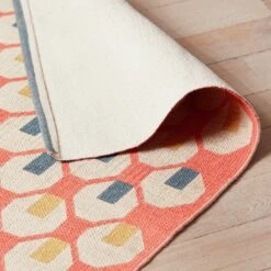 Habitat Octo Flatweave Cotton Rug - Pink - 120x180cm -Bedding Promotion Store 9431089 R Z003C