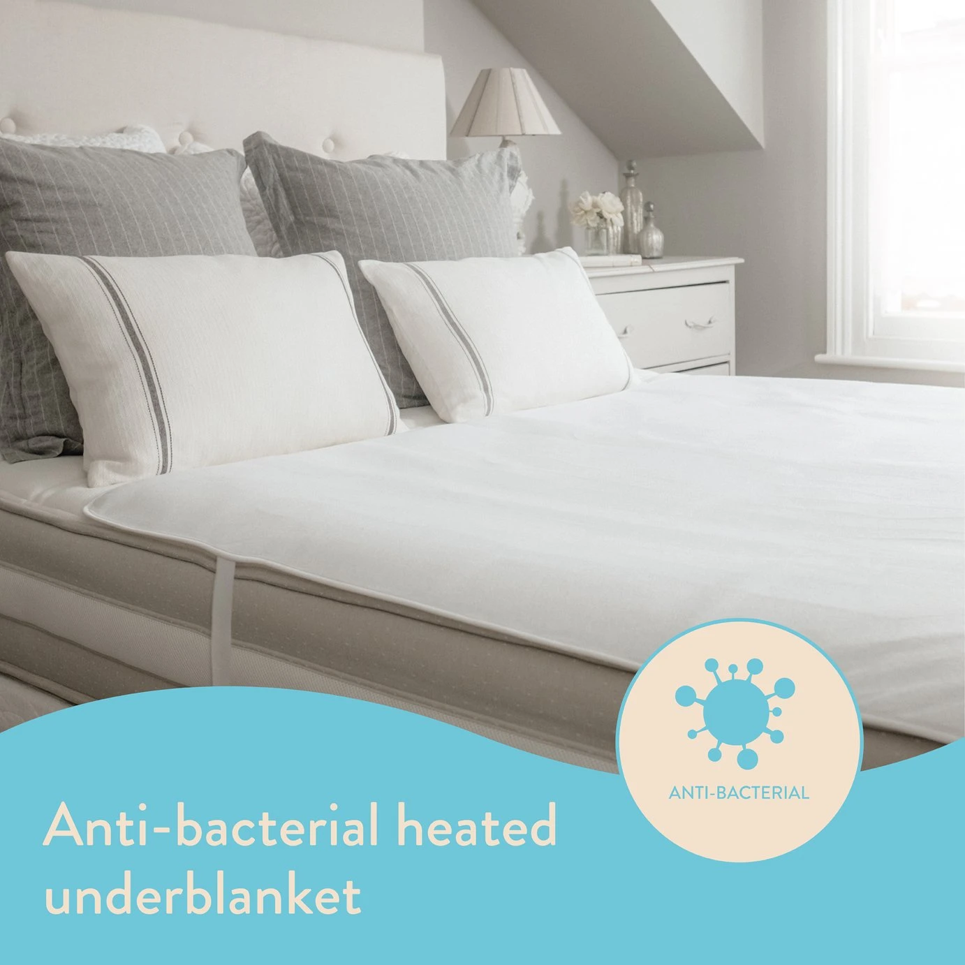 Dreamland Antibacterial Heated Underblanket - Kingsize 4 Dreamland Antibacterial Heated Underblanket - Kingsize - Image 2