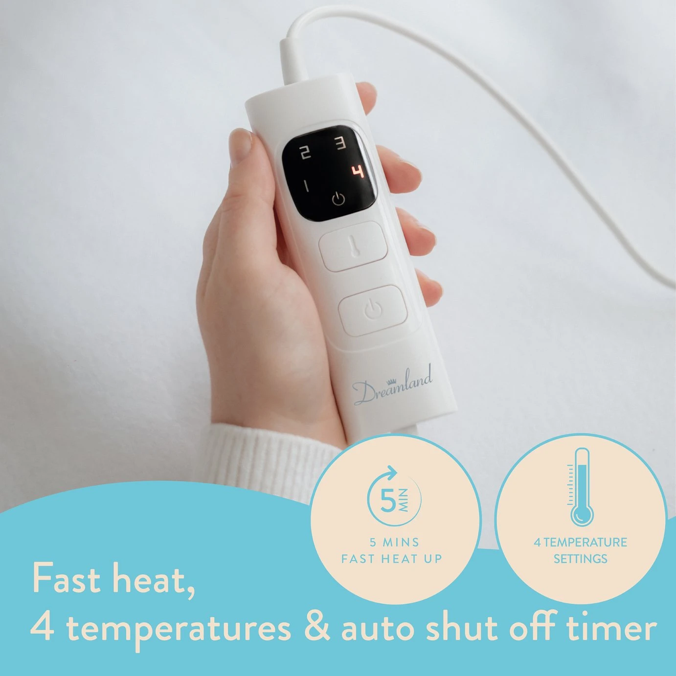 Dreamland Antibacterial Heated Underblanket - Double 5 Dreamland Antibacterial Heated Underblanket - Double - Image 3