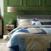 Habitat Geo Blue & Cream Bedding Set - Single 1 Habitat Geo Blue & Cream Bedding Set - Single -Bedding Promotion Store 9441897 R Z001A
