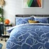 Habitat Linear Pebbles Blue & White Bedding Set - Single 2 Habitat Linear Pebbles Blue & White Bedding Set - Single -Bedding Promotion Store 9441938 R Z001A