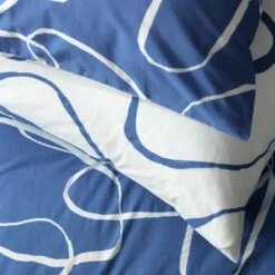 Habitat Linear Pebbles Blue & White Bedding Set - Single 13 Habitat Linear Pebbles Blue & White Bedding Set - Single -Bedding Promotion Store 9441938 R Z003A