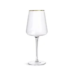 Habitat Gold Rim Set Of 4 Wine Glasses 9 Habitat Gold Rim Set Of 4 Wine Glasses -Bedding Promotion Store 9442528 R Z002A