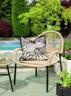 Habitat Java 2 Seater Metal Garden Bistro Set - Natural -Bedding Promotion Store 9463583 R Z004C