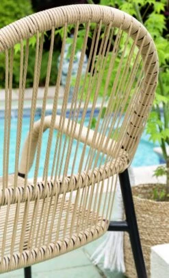 Habitat Java 2 Seater Metal Garden Bistro Set - Natural -Bedding Promotion Store 9463583 R Z010C