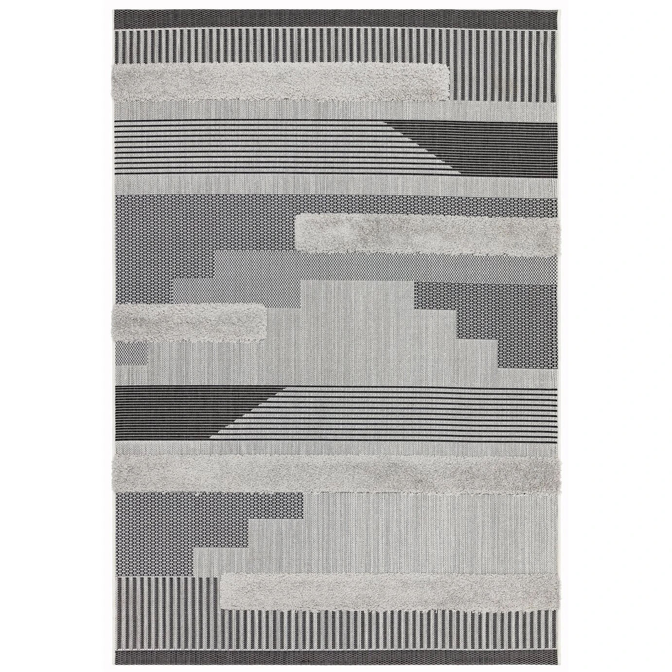 Asiatic Monty In And Outdoor Rug - 120x170cm - Black & Grey 3 Asiatic Monty In And Outdoor Rug - 120x170cm - Black & Grey