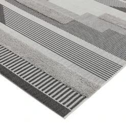 Asiatic Monty In And Outdoor Rug - 120x170cm - Black & Grey 11 Asiatic Monty In And Outdoor Rug - 120x170cm - Black & Grey -Bedding Promotion Store 9497535 R Z004A