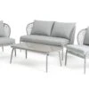 Habitat Riya 4 Seater Cane Effect Garden Sofa Set-Light Grey 1 Habitat Riya 4 Seater Cane Effect Garden Sofa Set-Light Grey -Bedding Promotion Store 9505197 R Z001A