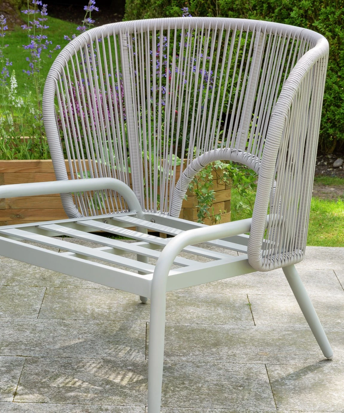 Habitat Riya 4 Seater Cane Effect Garden Sofa Set-Light Grey 12 Habitat Riya 4 Seater Cane Effect Garden Sofa Set-Light Grey - Image 10