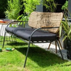 Habitat Noah 4 Seater Metal Garden Sofa Set - Black & Oak 22 Habitat Noah 4 Seater Metal Garden Sofa Set - Black & Oak -Bedding Promotion Store 9507092 R Z002C