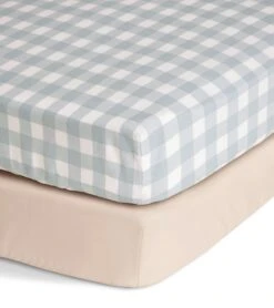 Habitat Kids Pure Cotton 2 Pack Gingham Fitted Sheet - Cot 17 Habitat Kids Pure Cotton 2 Pack Gingham Fitted Sheet - Cot -Bedding Promotion Store 9511167 R Z007A