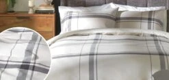 Habitat Cotton Yarn Dye Check Cream Bedding Set - Double 12 Habitat Cotton Yarn Dye Check Cream Bedding Set - Double -Bedding Promotion Store 9511655 R Z004A