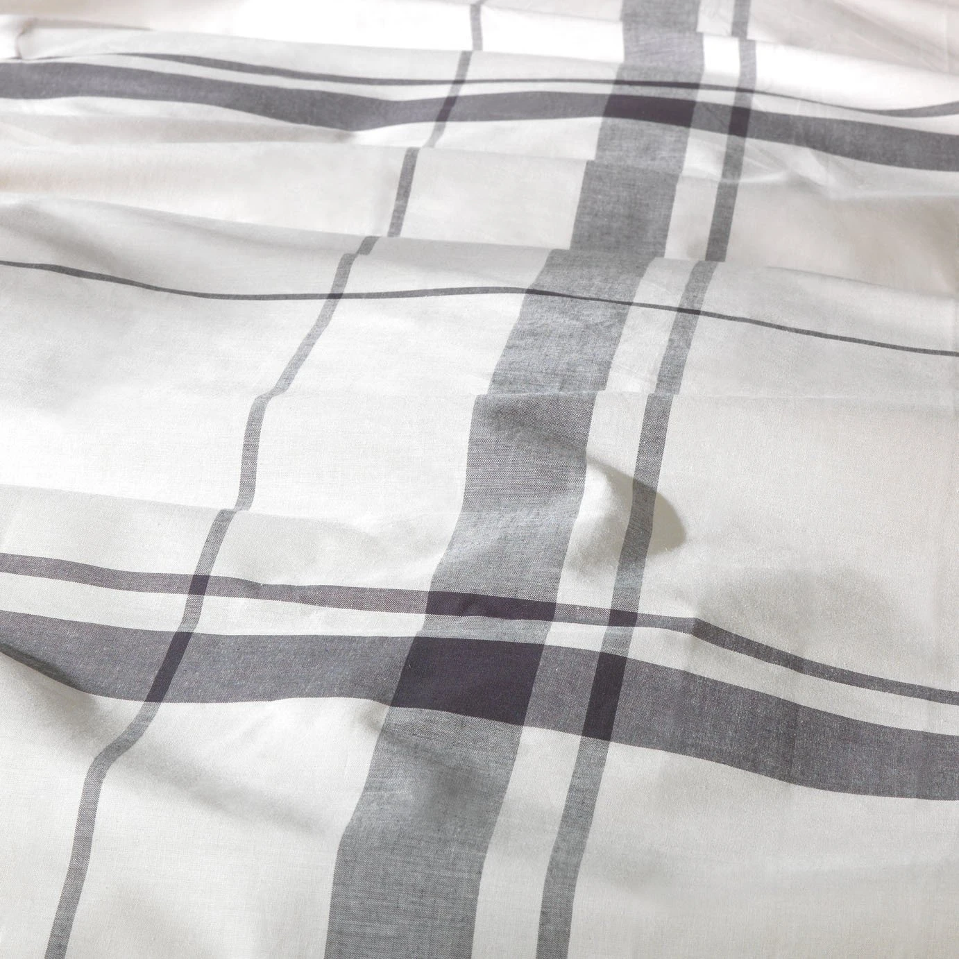 Habitat Cotton Yarn Dye Check Cream Bedding Set - Double 8 Habitat Cotton Yarn Dye Check Cream Bedding Set - Double - Image 6