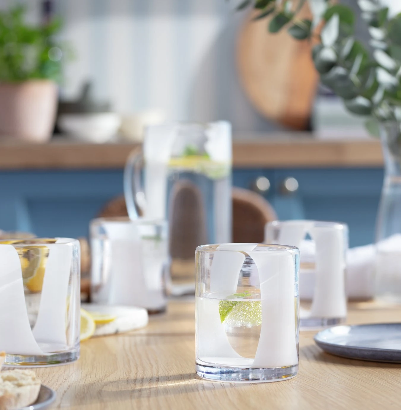 Habitat Art Glass Set Of 4 Tumblers 4 Habitat Art Glass Set Of 4 Tumblers - Image 2