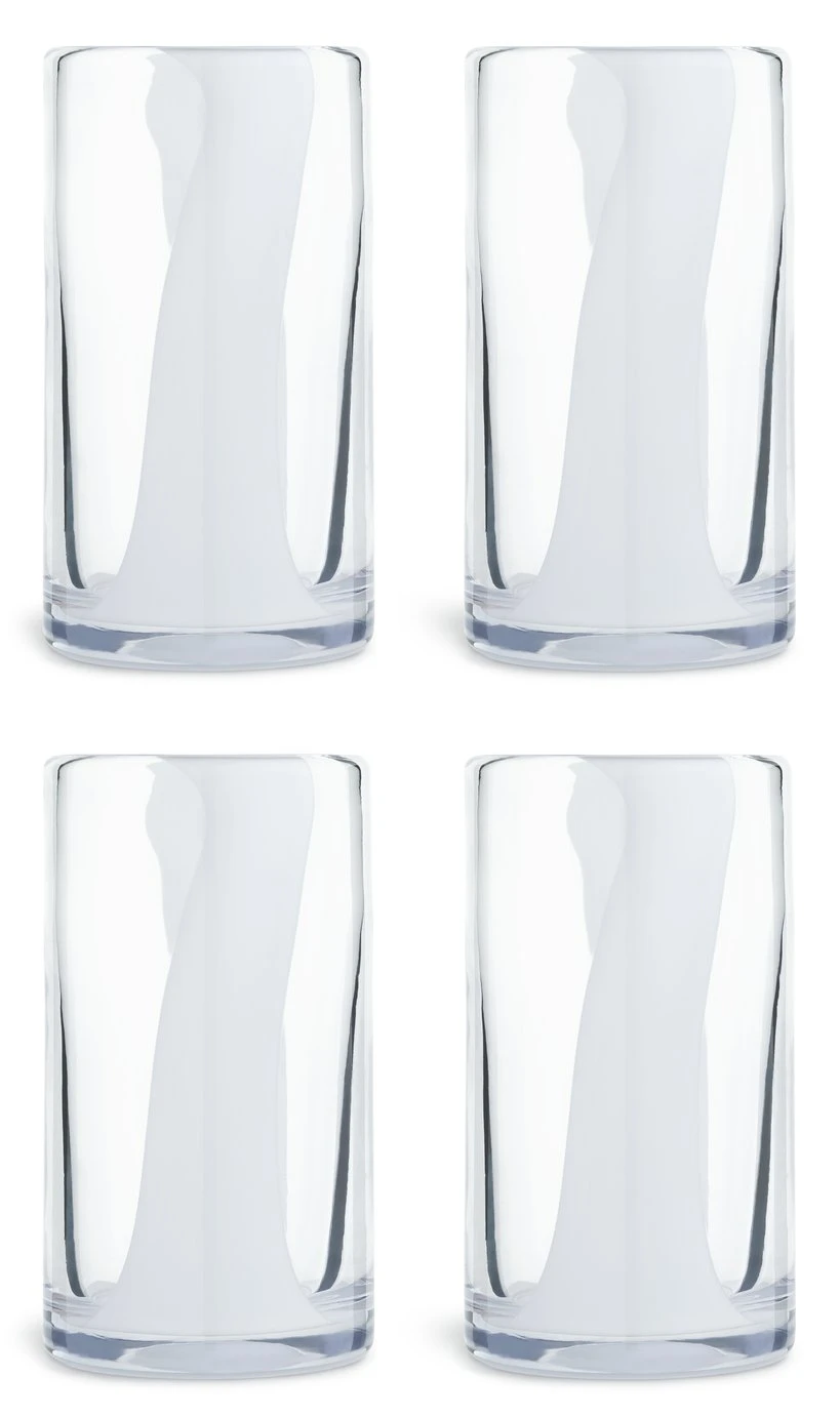 Habitat Art Glass Set Of 4 Hi Ball Glasses 3 Habitat Art Glass Set Of 4 Hi Ball Glasses