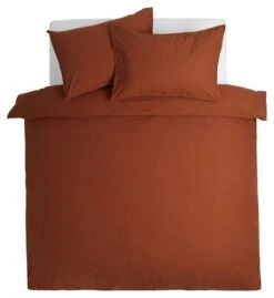 Habitat Cotton Linen Plain Rust Bedding Set - Double 10 Habitat Cotton Linen Plain Rust Bedding Set - Double -Bedding Promotion Store 9513914 R Z002A