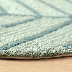 Habitat Kids Leaf Shaped Rug - Green - 80x110cm 10 Habitat Kids Leaf Shaped Rug - Green - 80x110cm -Bedding Promotion Store 9517367 R Z002C