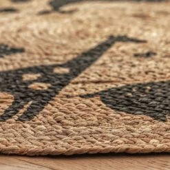 Habitat Kids Animal Abstract Jute Circle Rug - Natural 7 Habitat Kids Animal Abstract Jute Circle Rug - Natural -Bedding Promotion Store 9517374 R Z002C