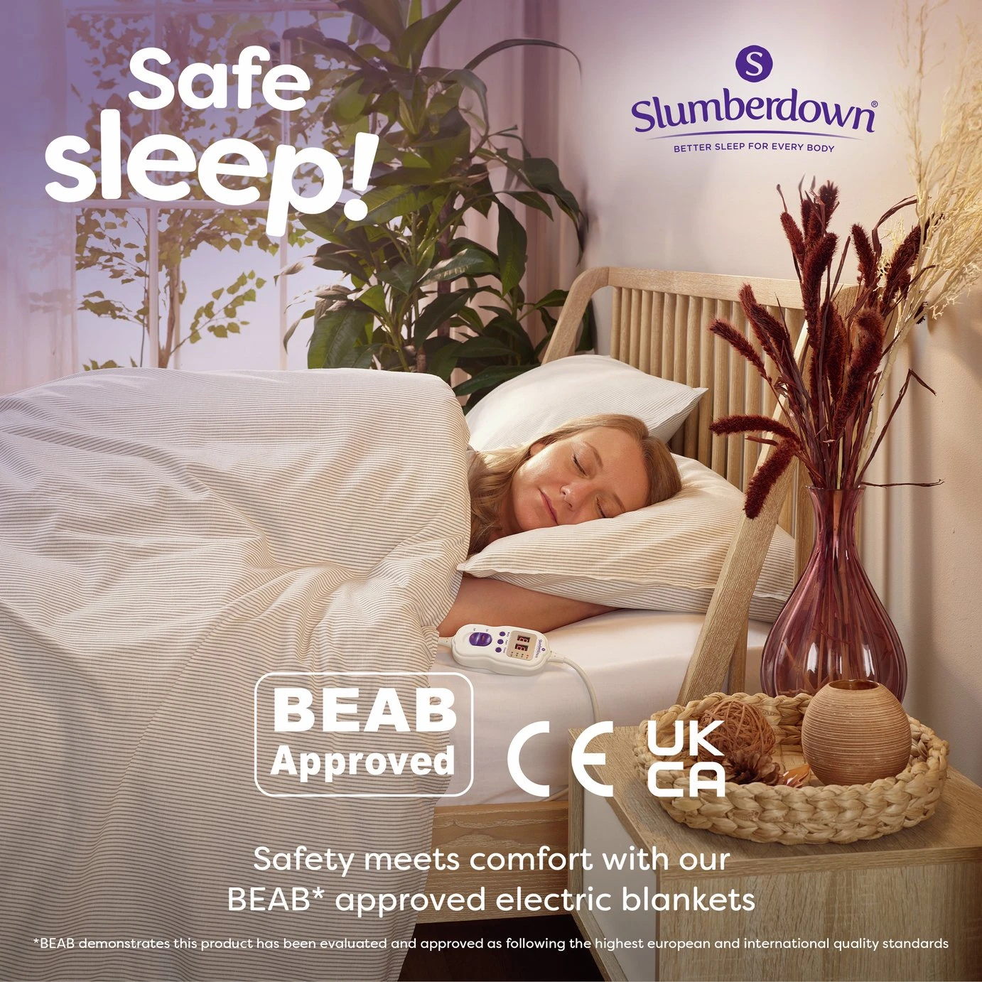 Slumberdown Perfectly Warm Luxury Electric Blanket-Double 10 Slumberdown Perfectly Warm Luxury Electric Blanket-Double - Image 8