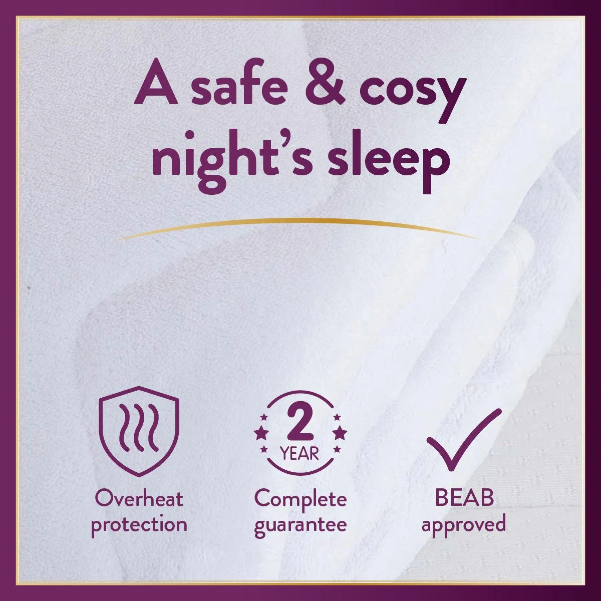 Slumberdown Perfectly Warm Luxury Electric Blanket-Double 15 Slumberdown Perfectly Warm Luxury Electric Blanket-Double - Image 13