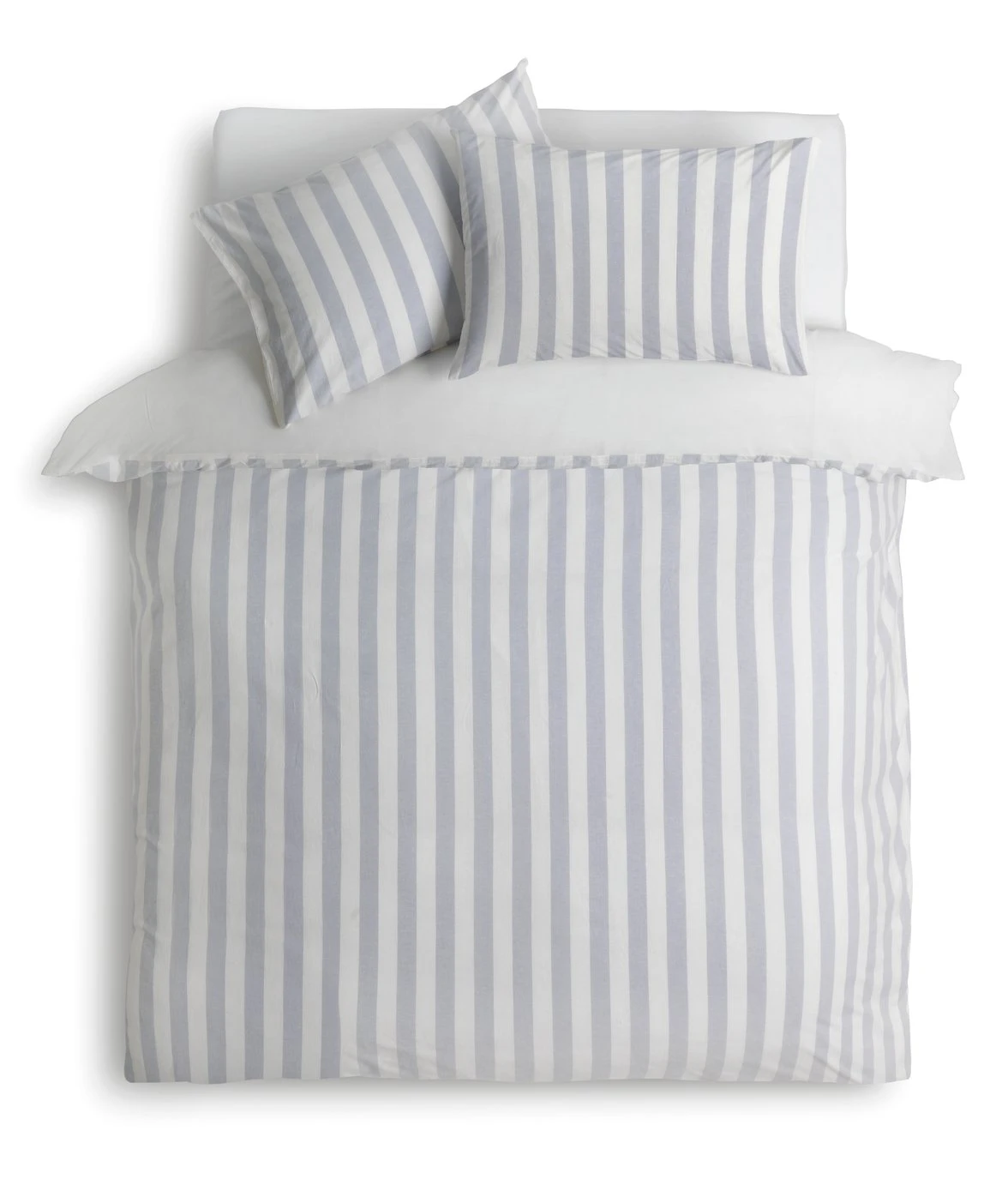 Habitat Stripe Sky Blue & White Bedding Set - Double 3 Habitat Stripe Sky Blue & White Bedding Set - Double