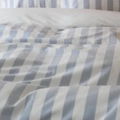 Habitat Stripe Sky Blue & White Bedding Set - Double 13 Habitat Stripe Sky Blue & White Bedding Set - Double -Bedding Promotion Store 9520385 R Z003C