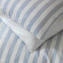 Habitat Stripe Sky Blue & White Bedding Set - Double 11 Habitat Stripe Sky Blue & White Bedding Set - Double -Bedding Promotion Store 9520385 R Z004C