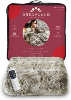 Dreamland Luxury Faux Fur Husky Heated Throw - Large -Bedding Promotion Store 9522204 R Z007A