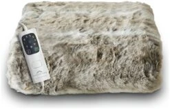 Dreamland Luxury Faux Fur Husky Heated Throw - Large -Bedding Promotion Store 9522204 R Z008A