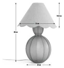Habitat Estella Glass Table Lamp - Green -Bedding Promotion Store 9522613 R E001