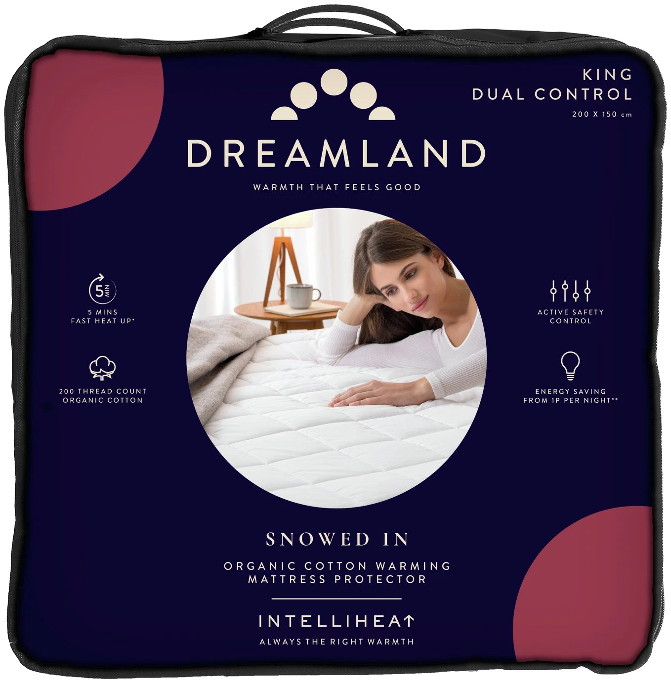 Dreamland Intelliheat Dual Control Mattress Protector - King 3 Dreamland Intelliheat Dual Control Mattress Protector - King