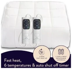 Dreamland Intelliheat Dual Control Mattress Protector - King 17 Dreamland Intelliheat Dual Control Mattress Protector - King -Bedding Promotion Store 9523571 R Z004A