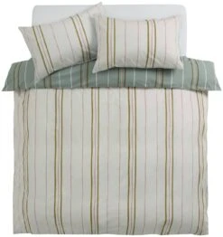 Habitat 180TC Sage Stripe Green Bedding Set - Single 12 Habitat 180TC Sage Stripe Green Bedding Set - Single -Bedding Promotion Store 9524570 R Z002A