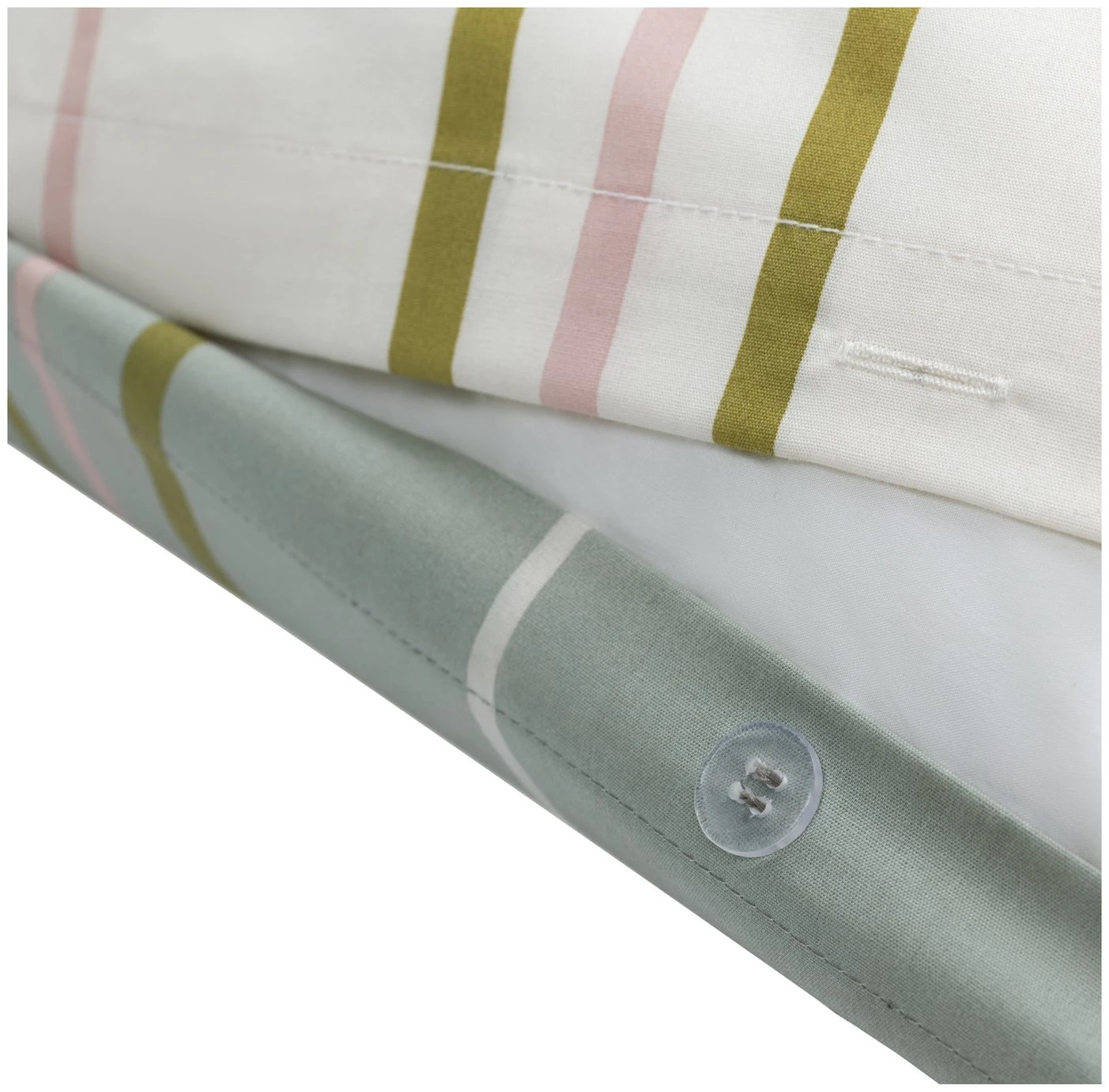 Habitat 180TC Sage Stripe Green Bedding Set - Single 8 Habitat 180TC Sage Stripe Green Bedding Set - Single - Image 6