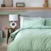 Habitat Reset Seersucker Sage Green Bedding Set - Single 2 Habitat Reset Seersucker Sage Green Bedding Set - Single -Bedding Promotion Store 9526554 R Z001A