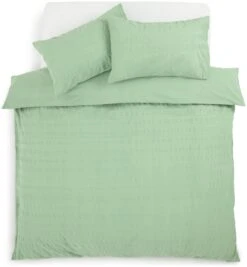 Habitat Reset Seersucker Sage Green Bedding Set - Single -Bedding Promotion Store 9526554 R Z002A