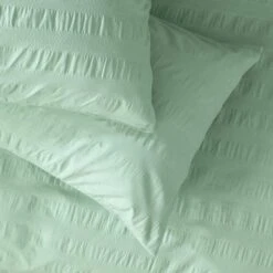 Habitat Reset Seersucker Sage Green Bedding Set - Single -Bedding Promotion Store 9526554 R Z003A