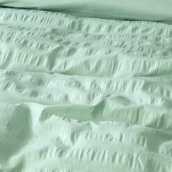 Habitat Reset Seersucker Sage Green Bedding Set - Single -Bedding Promotion Store 9526554 R Z005A