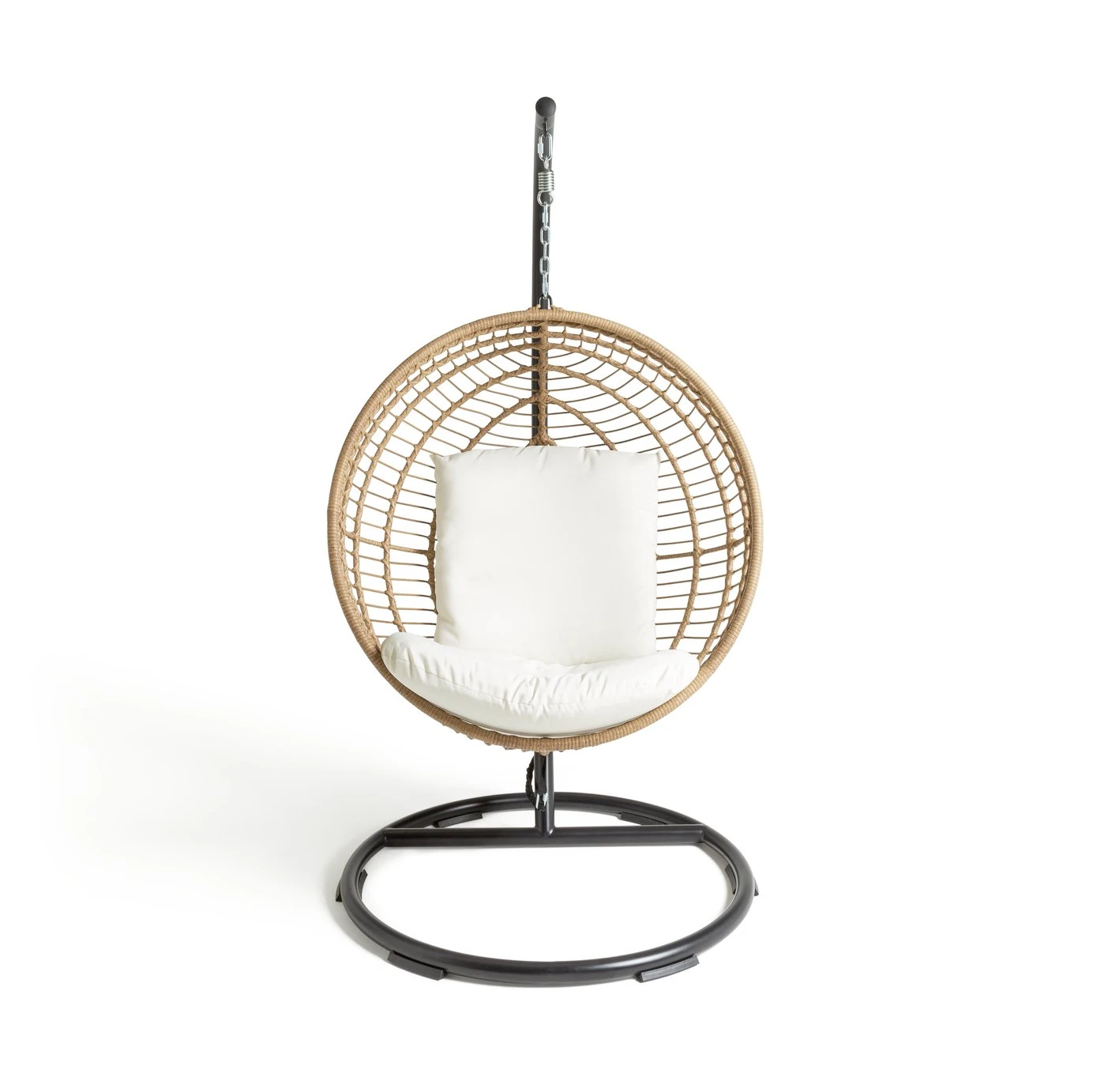 Habitat Dove Rattan Effect Hanging Egg Chair - Natural 6 Habitat Dove Rattan Effect Hanging Egg Chair - Natural - Image 4