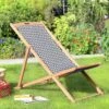 Habitat Folding Wooden Garden Deck Chair - Charcoal 2 Habitat Folding Wooden Garden Deck Chair - Charcoal -Bedding Promotion Store 9534883 R Z001A