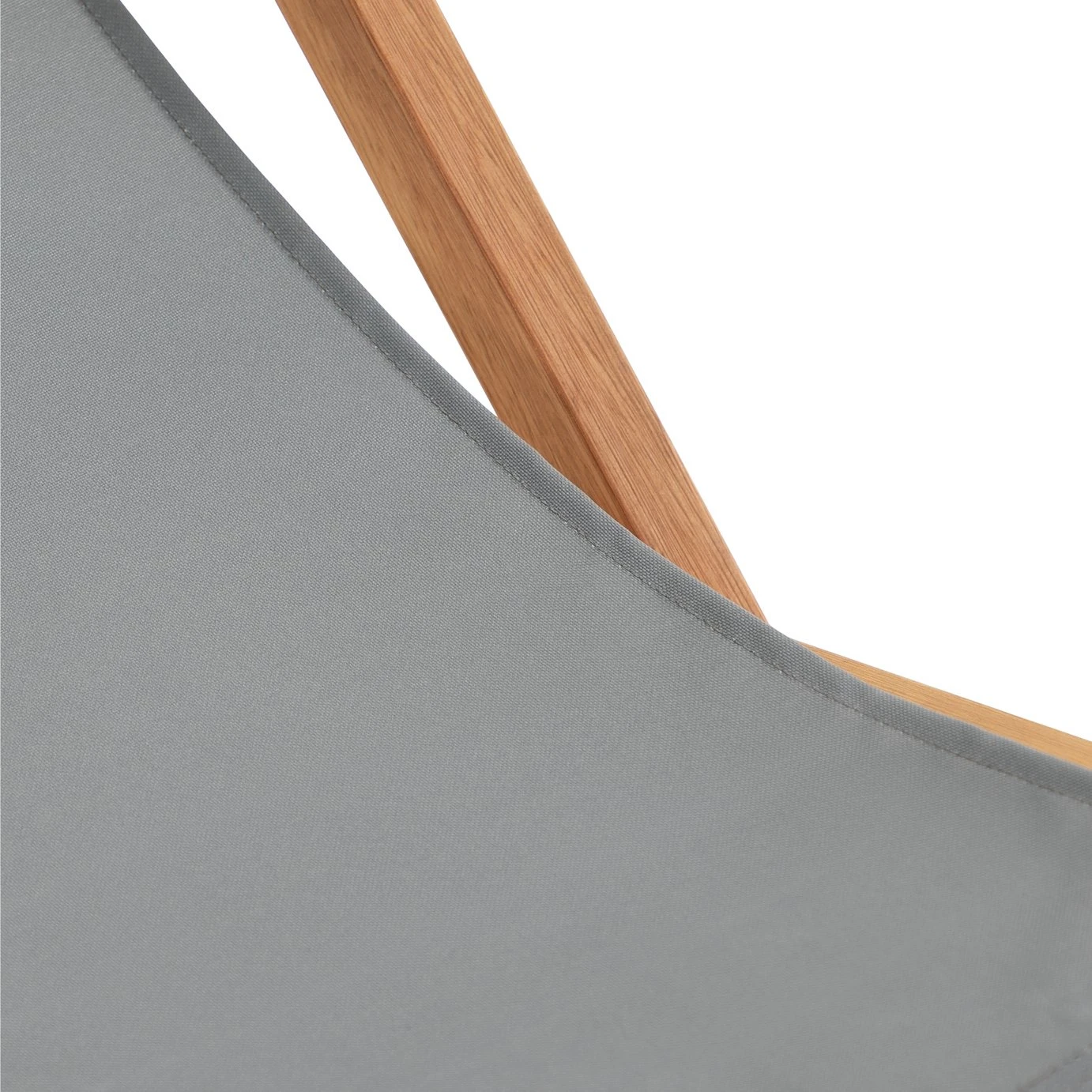 Habitat Folding Wooden Garden Deck Chair - Charcoal 9 Habitat Folding Wooden Garden Deck Chair - Charcoal - Image 7