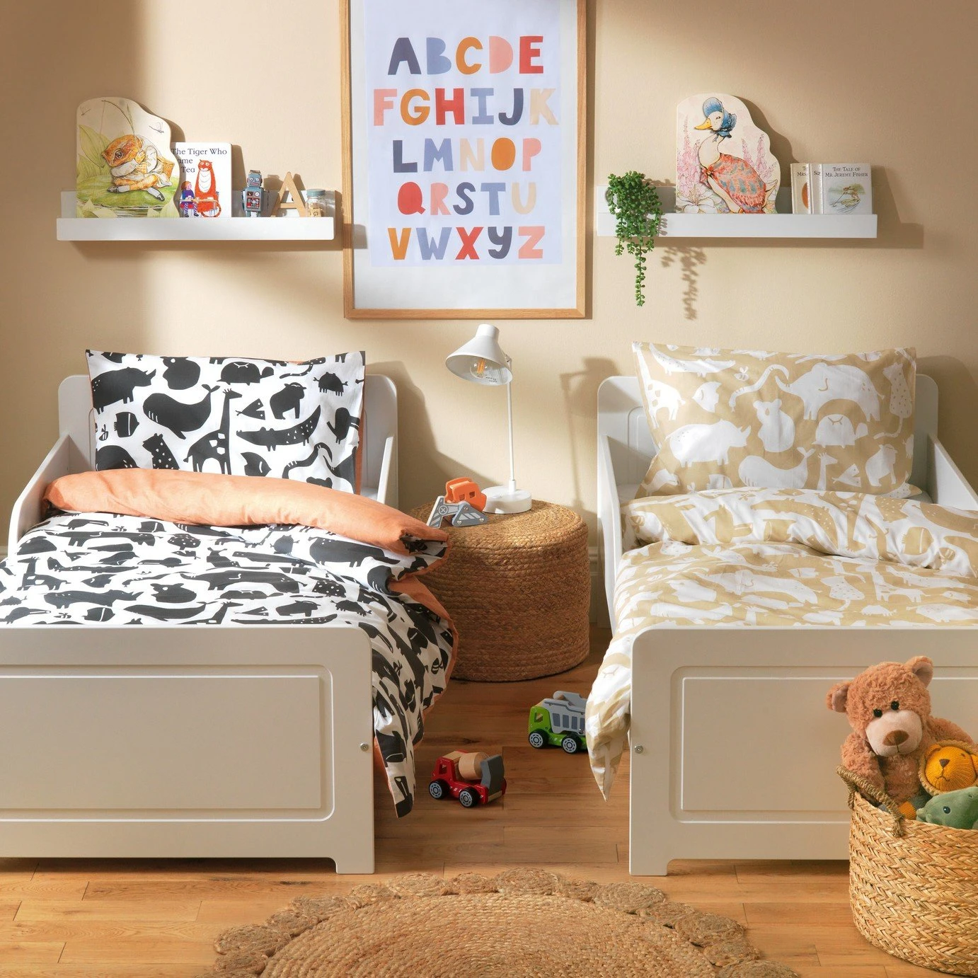 Habitat Kids Pure Cotton Twin Pack Bedding Set - Toddler 3 Habitat Kids Pure Cotton Twin Pack Bedding Set - Toddler