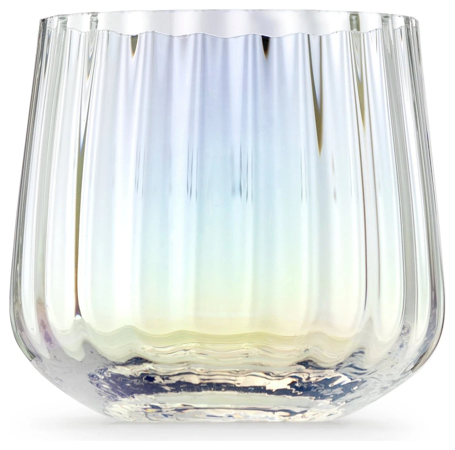 Habitat Iridescent Lustre Set Of 4 Fluted Tumblers 5 Habitat Iridescent Lustre Set Of 4 Fluted Tumblers - Image 3