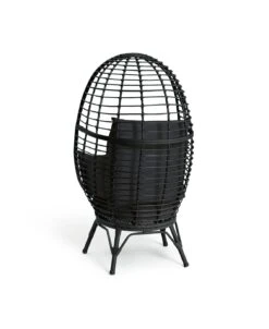 Habitat Kora Rattan Effect Garden Egg Chair - Black 16 Habitat Kora Rattan Effect Garden Egg Chair - Black -Bedding Promotion Store 9539060 R Z004A
