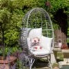 Habitat Kora Rattan Effect Garden Egg Chair - Grey 2 Habitat Kora Rattan Effect Garden Egg Chair - Grey -Bedding Promotion Store 9540815 R Z001A